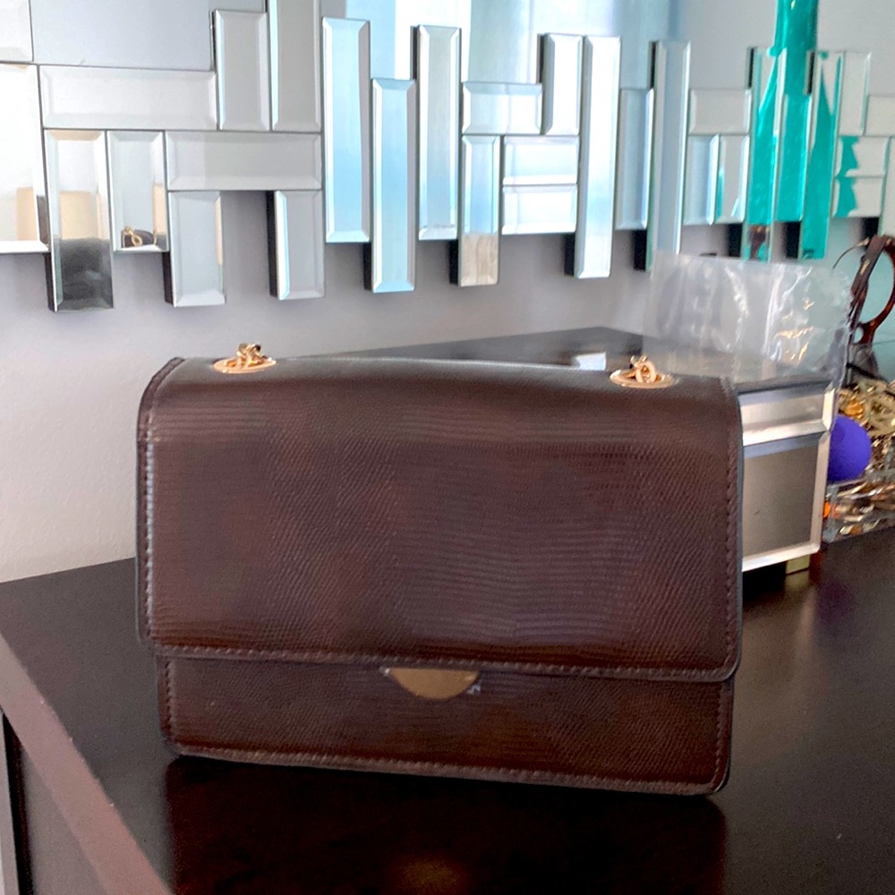Mango Faux Crocodile Bag